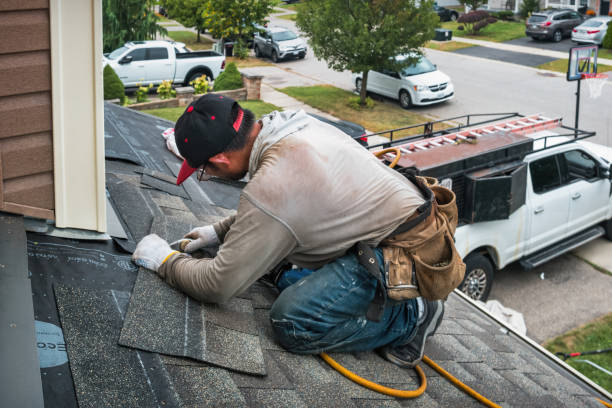 Professional Roofing technician working in Julian, PA